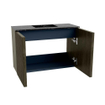 Mondiaz JOYA-DLUX 60cm toiletmeubel - kleur Shadow - Wastafel FAYE positie Midden 1 kraangat kleur Lava. SW1422819