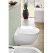 Villeroy & Boch Subway 2.0 WC suspendu - 56cm - avec réservoir encastré Geberit UP320 - avec abattant de WC Saniclass - plaque de commande QeramiQ Push - boutons rectangulaires - noir mat SW1431060