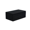 Arcqua living meuble de base 80x46x30cm 1 tiroir sans poignée panneau de particules mélaminé chêne noir SW909444