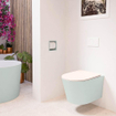MONDIAZ LAVIE WC suspendu - 36x53cm - sans bride - Rosee (rose) - softclose - quick-release - abattant WC - Greey (gris) SW1208686