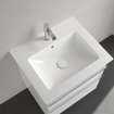 Villeroy & Boch Venticello lavabo - avec 1 trou de robinet 60x50cm - (adapté pour 3 trous de robinet) avec trop-plein ceramic + blanc 1025151