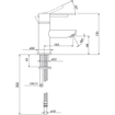 Xenz Duero Mitigeur lavabo 15cm inox SW104682