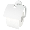 Haceka Kosmos Porte-rouleau de papier toilette - avec couvercle - blanc mat SW653966
