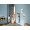 Hansgrohe Croma E280 showerpipe: mit mitigeur thermostatique m. 1jet pomme de tête m. 3jet douchette multi et flexible de douche 160cm chrome SW297280