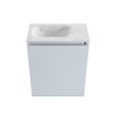 MONDIAZ TURE-DLUX meuble de toilettes 40 cm Clay. EDEN lavabo Opalo position gauche. Sans trou de robinet. SW1104252