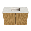 Mondiaz JOYA-DLUX 60cm toiletmeubel - kleur Oak - Wastafel FAYE positie Midden 1 kraangat kleur Ostra. SW1422238