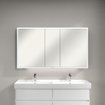 Villeroy & Boch My view armoire de toilette avec miroir - 130x75cm - 3 portes 2 prise de courant LED SW641566