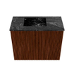 Mondiaz JOYA-DLUX Meuble de salle de bains 50cm - couleur Ruby - Vasque FAYE position Gauche Sans trou de robinet couleur Lava SW1423603
