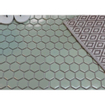 La Mosaic Factory Barcelona carreau mosaïque - 28,2x32,1cm - carrelage mural - Hexagone - Porcelaine Vert Clair Brillant SW104825