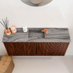 Mondiaz JOYA-DLUX 90cm toiletmeubel - kleur Ruby - Wastafel FAYE positie Midden 1 kraangat kleur Sombra. SW1425669