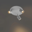 QAZQA Ducha - 3 lamp - inclusief dimbare led lampen - IP65 - Rond - Wit SW1477252