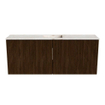 Mondiaz JOYA-DLUX 100cm toiletmeubel - kleur Walnut - Wastafel FAYE positie Midden Zonder kraangat kleur Frappe. SW1422311