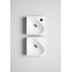 Clou Flush hoekfontein 27x27x10cm met kraangat Keramiek Wit SW9333