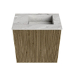 Mondiaz JOYA-DLUX Meuble de toilette 40cm - couleur Dusk - Vasque FAYE position Droite Sans trou de robinet couleur Glace SW1423138