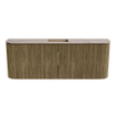 Mondiaz JOYA-DLUX 113.2cm toiletmeubel - ronding links en rechts kleur Dusk - Wastafel FAYE positie Midden Zonder kraangat kleur Arena. SW1425790