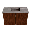 Mondiaz JOYA-DLUX Meuble de toilette 60cm - couleur Ruby - Vasque FAYE position Milieu Sans trou de robinet couleur Oza SW1425492