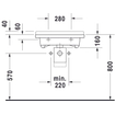 Duravit Starck 3 lavabo 60x54,5cm sans/troût de robinet blanc SW117177