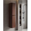 Saniclass Terra Armoire Haute - 170x35x40cm - coins arrondis - 2 portes - châtaignier SW1418393