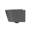 MONDIAZ LAVIE WC suspendu - 36x53cm - sans bride - Rosee (rose) - softclose - quick-release - abattant WC - Dark grey (gris) SW1208684