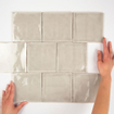 Par Goof carrelage mural - 13x13cm - 10mm - Carré - Gris Brillant SW542673