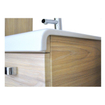 Sanicare q9 lavabo 80x47cm 1 trou pour robinet avec trop-plein rectangle céramique blanc SW536836