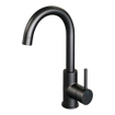 2x Brauer BlackEdition Wastafelmengkraan opbouw -hoog draaibaar ronde uitloop model a mat zwart MET afvoerplug 2x SHOWROOMMODEL SHOW26278
