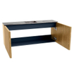 Mondiaz JOYA-DLUX 100cm meuble de toilette - couleur Oak - Vasque FAYE position Milieu Sans trou de robinet couleur Sombra. SW1424260