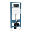 QeramiQ Dely Swirl Toiletset - inbouwreservoir Qeramiq Flush - slim zitting - metaal RVS bedieningsplaat - ronde knoppen - mat zwart SW1578313
