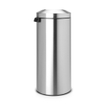 Brabantia Poubelle - 30 litres - extincteur flamme - seau intérieur en plastique en métal - matt Steel SW1117409