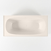 MONDIAZ FREEZE baignoire autoportante - 180x85cm - Solid Surface - lin mat (beige) SW491477