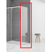 Van rijn products st06 paroi pour cabine de douche d'angle 8 avec verre clair 98.5x200cm combinée avec porte coulissante chrome SW492830