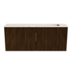 Mondiaz JOYA-DLUX 100cm meuble de toilette - couleur Walnut - Lavabo FAYE position Droite Sans trou de robinet couleur Nata. SW1424503