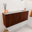 Mondiaz JOYA-DLUX 100cm meuble de toilette - couleur Ruby - Vasque FAYE position Droite 1 trou de robinet couleur Glace. SW1423566