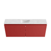 MONDIAZ TURE-DLUX Meuble toilette - 120cm - Fire - EDEN - vasque Opalo - position centrale - sans trou de robinet SW1104340