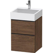 Duravit D-neo Meuble sous vasque 48.4x44.2x62.5cm 2 tiroirs Noyer (foncé) mat SW641119