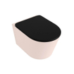 MONDIAZ LAVIE WC suspendu - 36x53cm - sans bride - Urban (noir) - softclose - quick-release - abattant WC - Rosee (rose) SW1208746