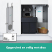 HansgroheZesis M331-gats keukenkraan 150 2jet m. uittrekbare vuistdouchesBox litechroom SW971426