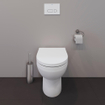 Toilettes Duravit No.1 sur pied - 48x37x40cm - à fond creux - sans bride - brillant blanc SW723748