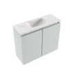 MONDIAZ TURE-DLUX Meuble WC 60cm Greey. EDEN vasque Ostra position milieu. Avec 1 trou de robinet. SW1104868