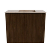Mondiaz JOYA-DLUX Meuble de toilette 50cm - couleur Walnut - Vasque FAYE position Droite Sans trou de robinet couleur Saba SW1424647