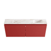 MONDIAZ TURE-DLUX Meuble de toilettes 120 cm Fire. EDEN lavabo Frappe position droite. Avec 1 trou de robinet. SW1102782