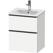 Duravit D-neo Meuble sous vasque 51x40.2x62.5cm 2 tiroirs Blanc mat SW641028