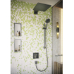 Hansgrohe Fixfit Square Coude mural avec clapet anti-retour chrome noir brossé SW358915