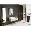 Riho Grid GB104 Porte en niche XL -200x120x30cm - noir SW258585