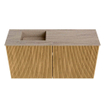 Mondiaz JOYA-DLUX 80cm meuble de salle de bains - couleur Oak - Vasque FAYE position Gauche 1 trou de robinet couleur Saba. SW1424180