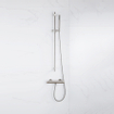 Fortifura Calvi Mitigeur thermostatique douche à poser Inox brossé PVD SW377862