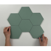 ÉCHANTILLON Cifre Cerámica Hexagon Timeless Carreau de sol et de mur Jade Mat Vintage Mat Vert SW736056