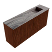 Mondiaz JOYA-DLUX 90cm toiletmeubel - kleur Ruby - Wastafel FAYE positie Rechts 1 kraangat kleur Sombra. SW1425678