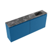 MONDIAZ TURE-DLUX meuble de toilettes 120 cm Jeans. Lavabo EDEN Lava position à droite. Sans trou de robinet. SW1103849