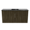 Mondiaz JOYA-DLUX 80cm toiletmeubel - kleur Shadow - Wastafel FAYE positie Midden Zonder kraangat kleur Lava. SW1422854